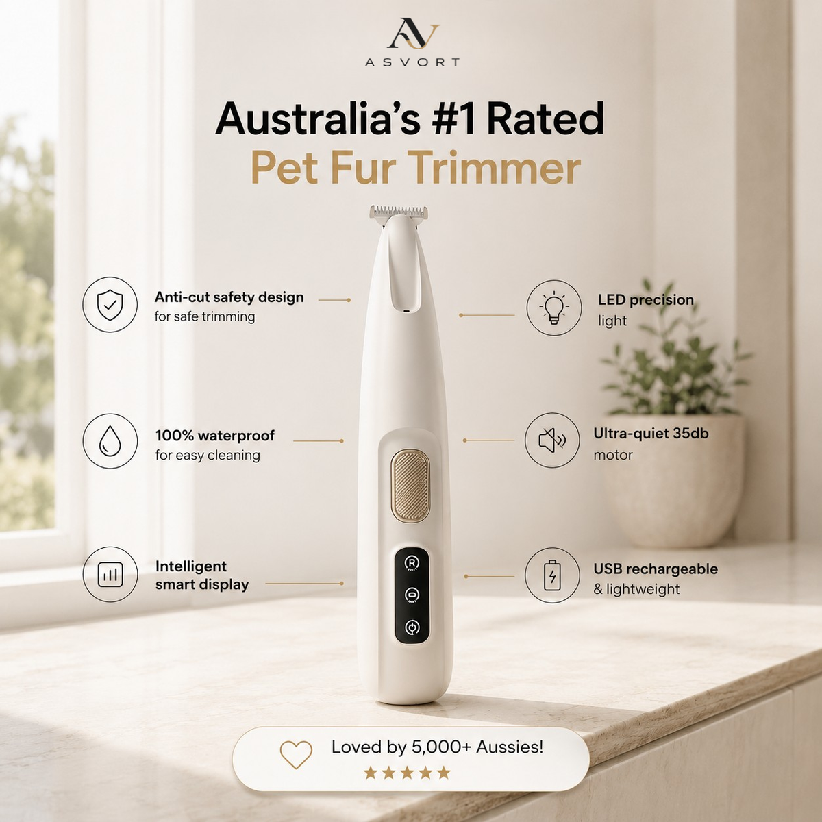 ASVORT™ Pet Grooming Trimmer