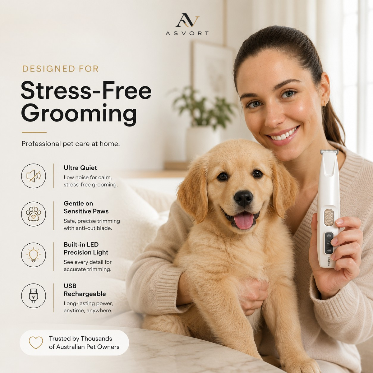 ASVORT™ Pet Grooming Trimmer