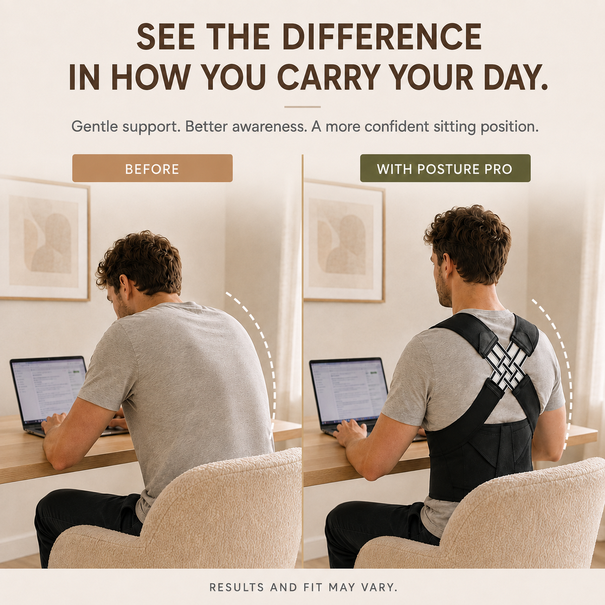 ASVORT™ Posture Pro Corrector – Adjustable Back & Shoulder Support Brace