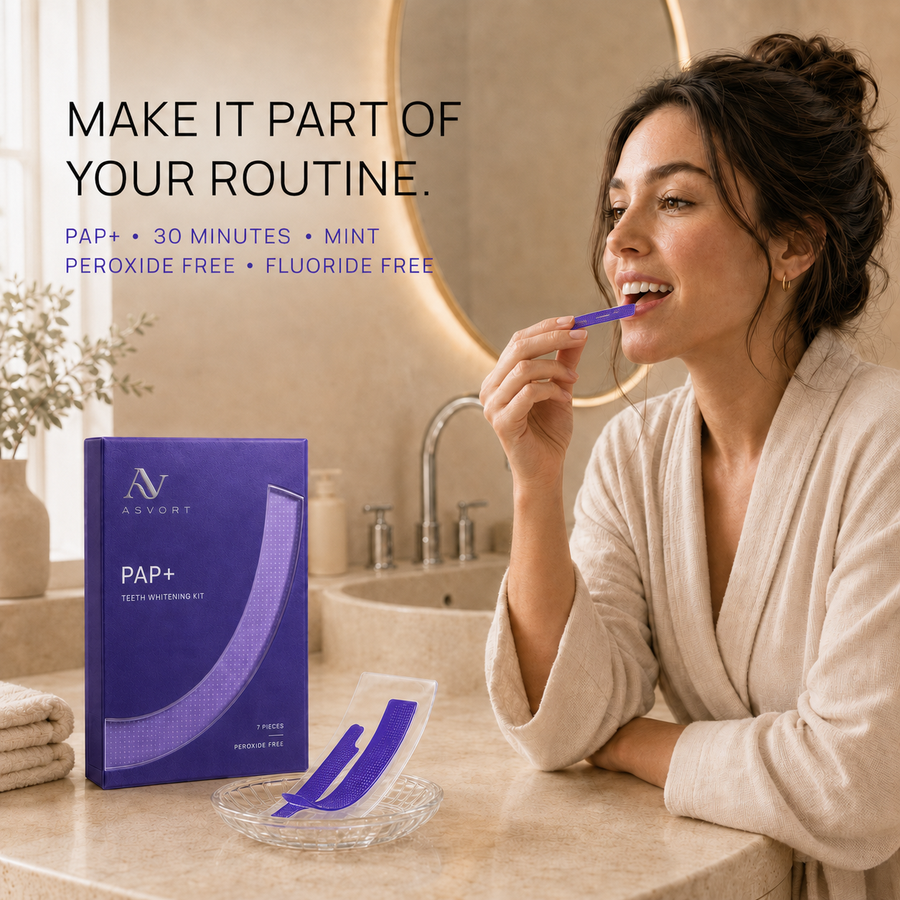 Asvort Purple Teeth Brightening Strips